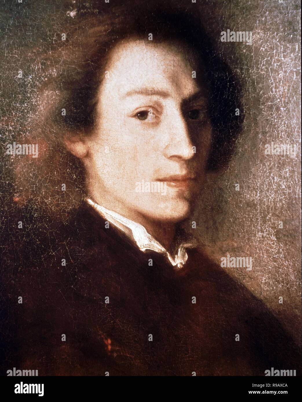 FREDERICH CHOPIN (1810 - 1849) POLACO PIANISTA SETZER. Autor: Scheffer, Ary. Lage: MUSEO PALACIO. Versailles. Frankreich. Stockfoto