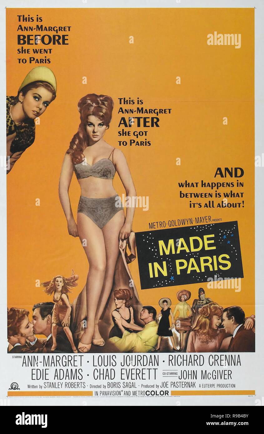 Original Film Titel: MADE IN PARIS. Englischer Titel: MADE IN PARIS. Jahr: 1966. Regie: BORIS SAGAL. Credit: MGM /Album Stockfoto