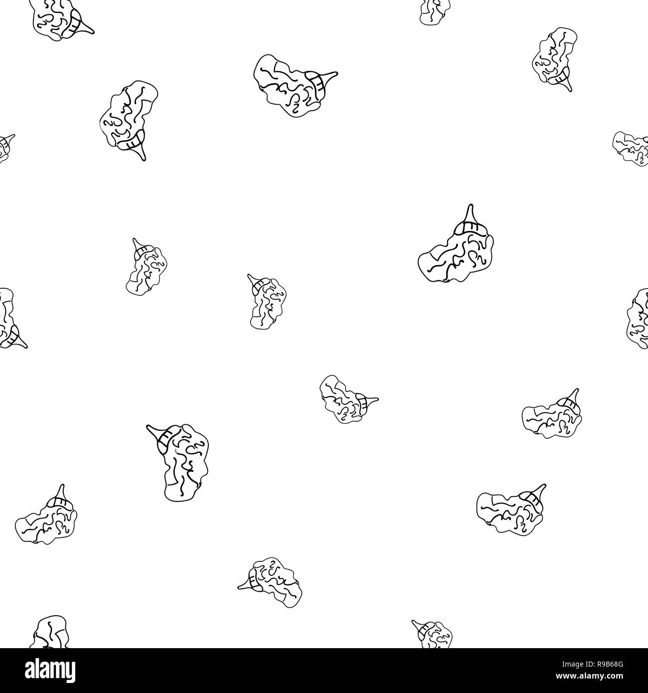 Menschliche Gehirn. Abstrakte menschliche Gehirn für die dekorative Gestaltung. Gehirn Symbol Cartoon. Abstrakte menschliche Gehirn Hintergrund Design. Nahtlose Muster. Stockfoto