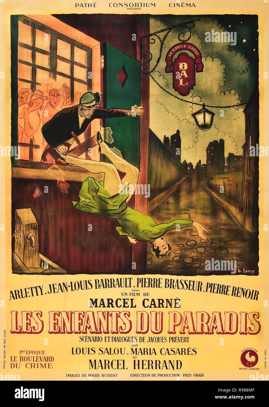 Original Film Titel: LES ENFANTS DU PARADIS. Englischer Titel: Kinder des Olymp. Jahr: 1945. Regie: Marcel CARNE. Credit: PATHE/Album Stockfoto