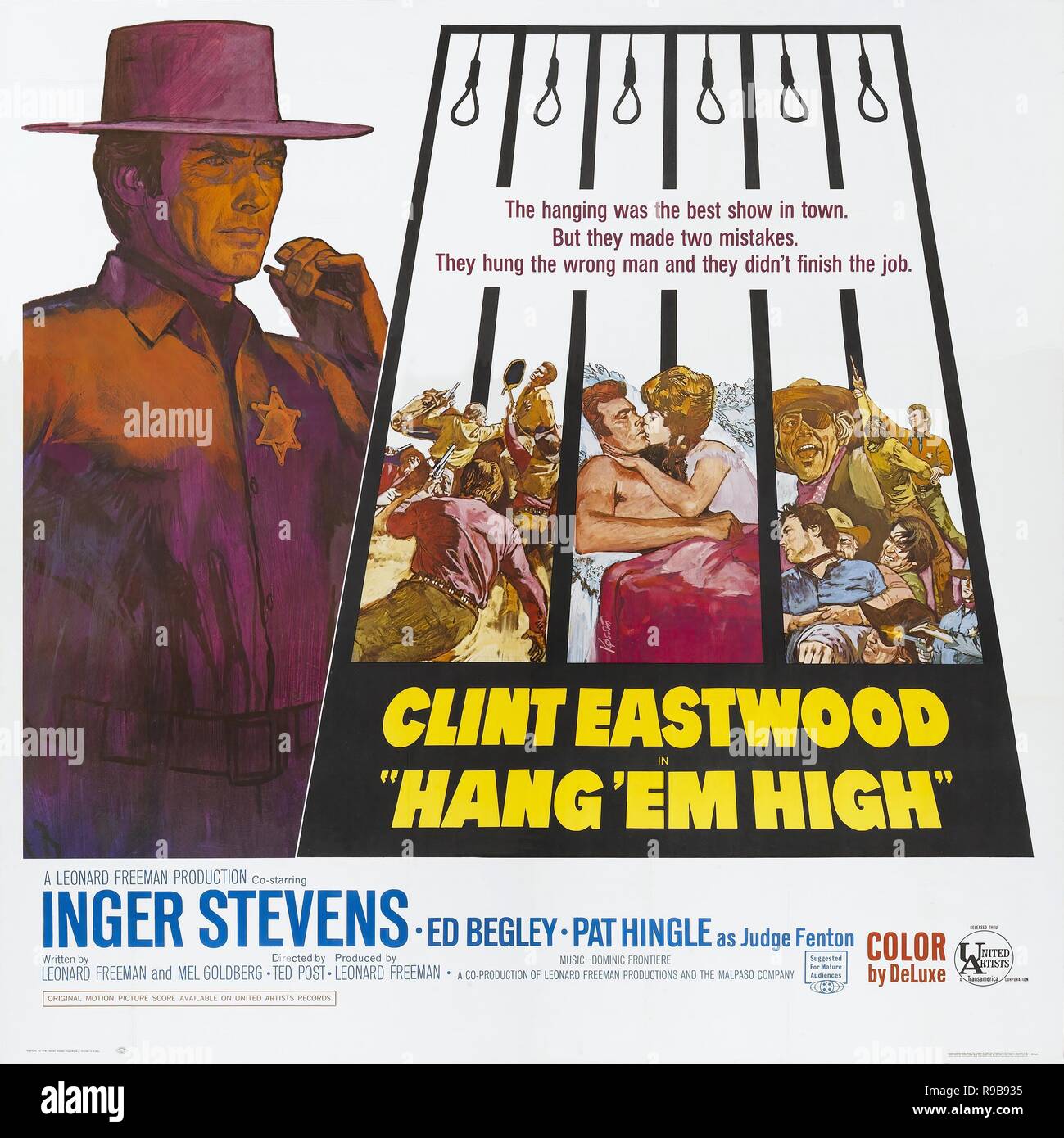 Original Film Titel: HANG 'EM HIGH. Englischer Titel: HANG 'EM HIGH. Jahr: 1968. Regie: TED POST. Quelle: UNITED ARTISTS/Album Stockfoto