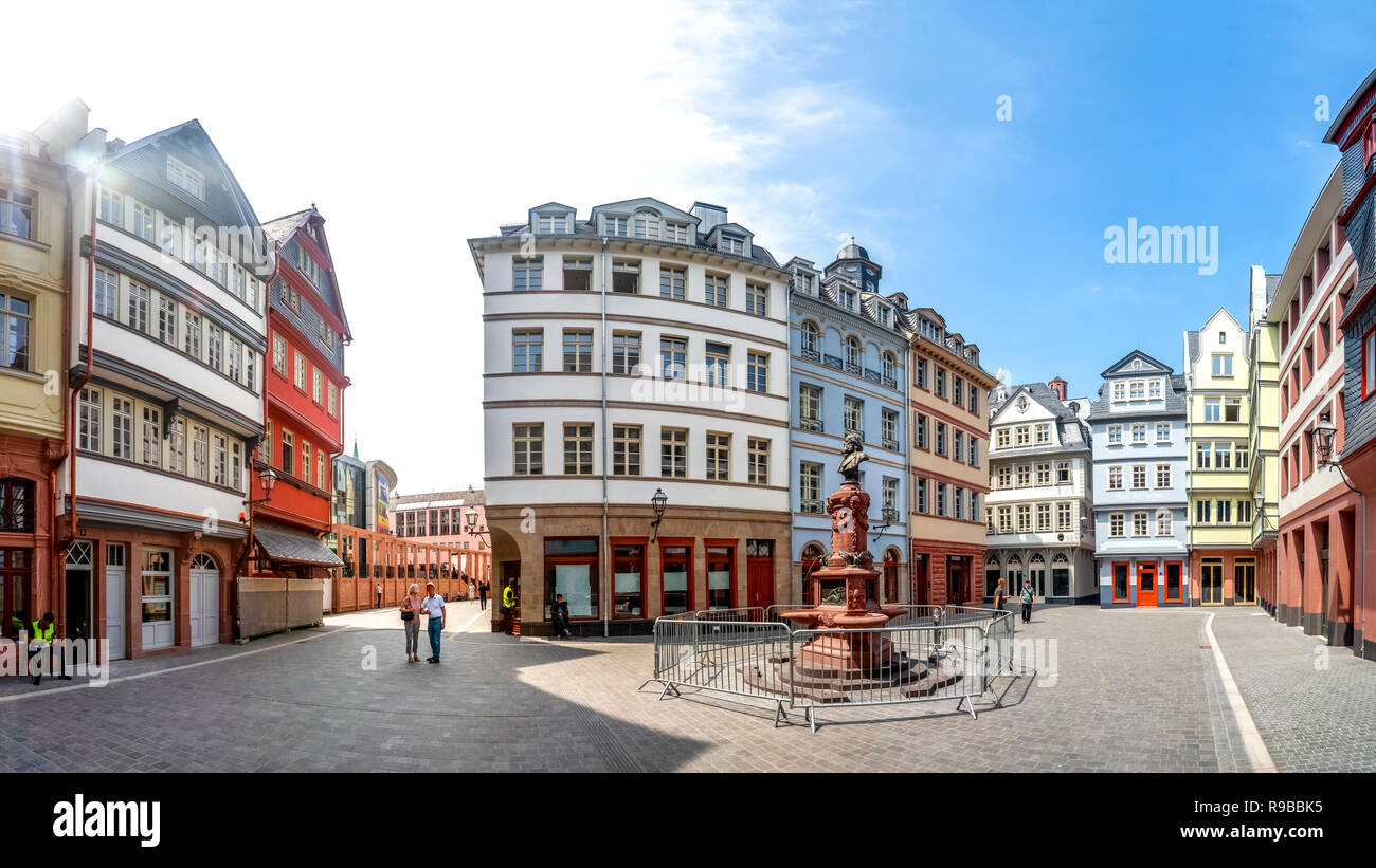 Neue historische Stadt Frankfurt am Main, Deutschland Stockfoto