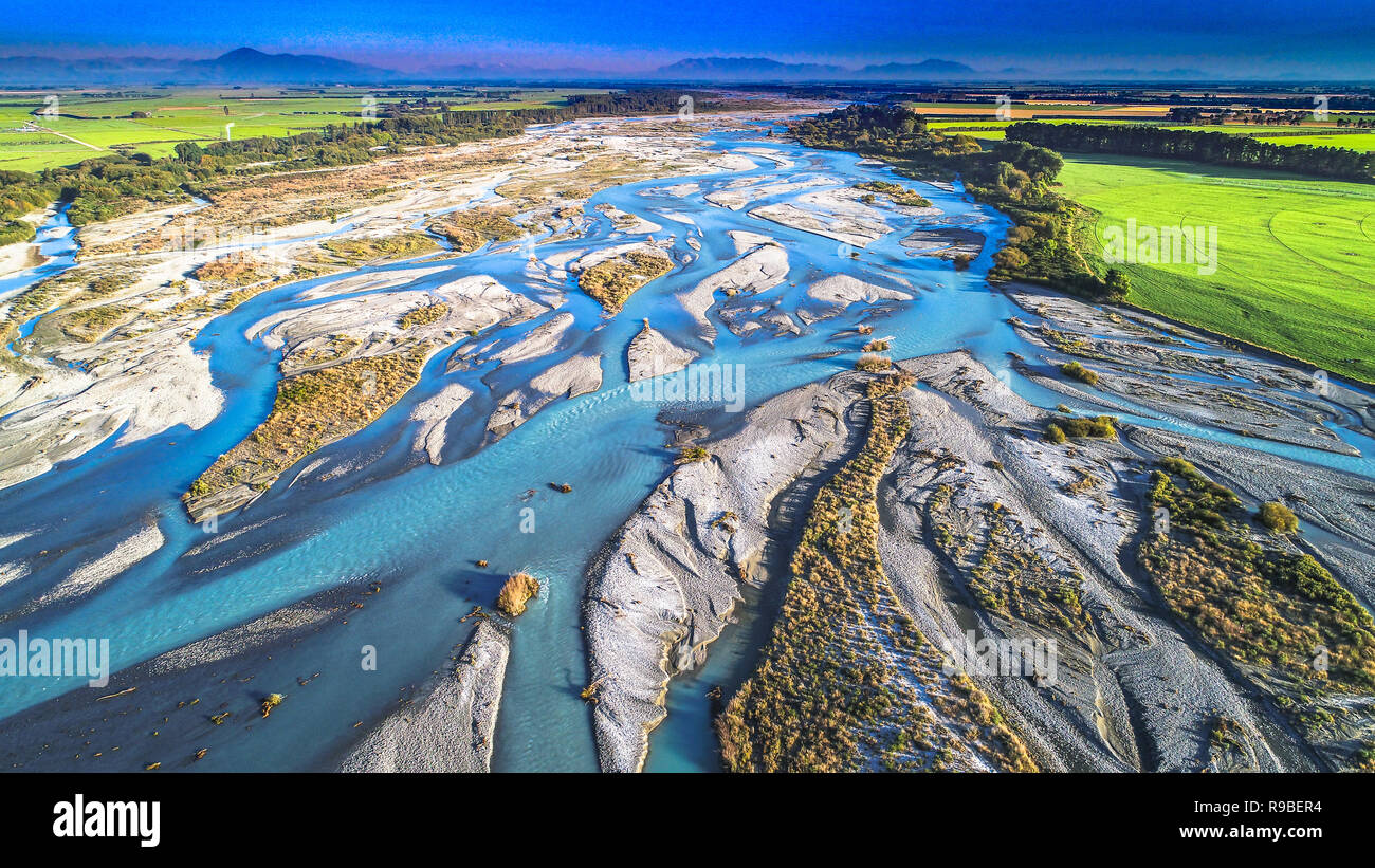 River Mouth Neuseeland Landschaften Stockfoto