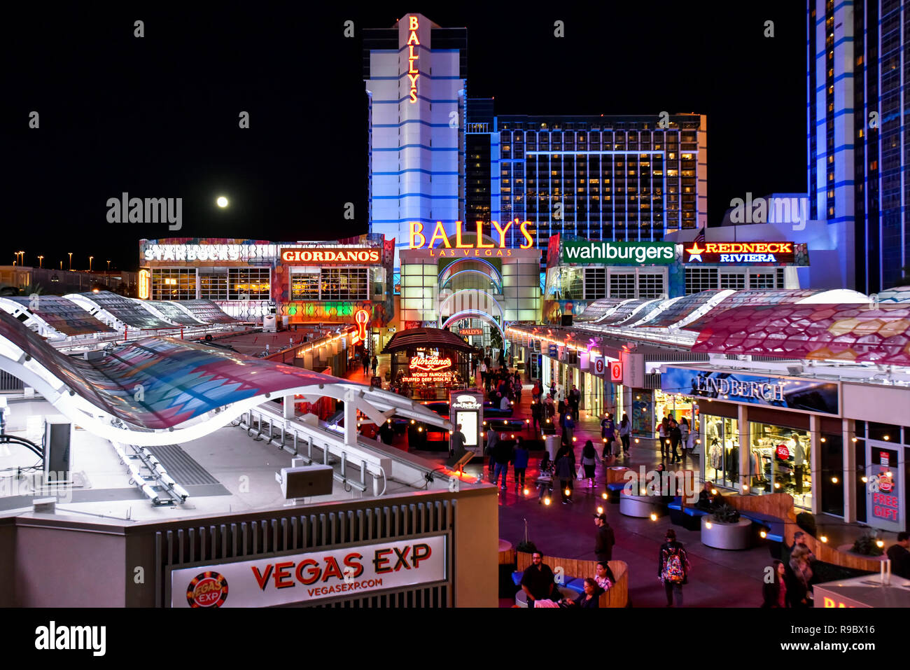 Ballys Casino and Resort auf dem Strip in Las Vegas, Nevada. Stockfoto