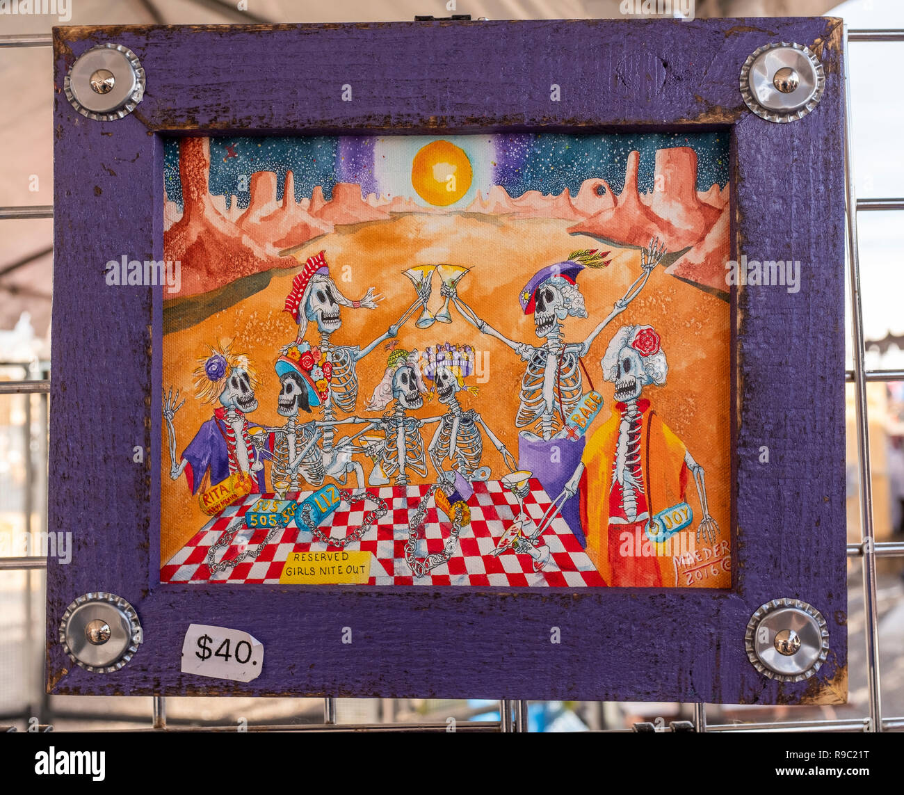 Giclee Drucke auf Leinwand von Kerry Maeder's 'Flying Pig Studio" Stockfoto