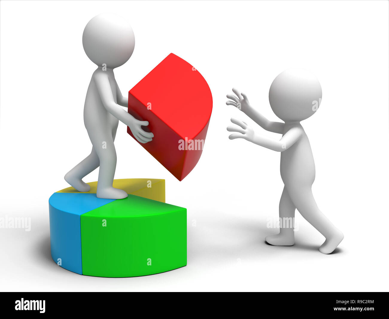 Ein Mann nahm Teil an eine andere Stockfoto