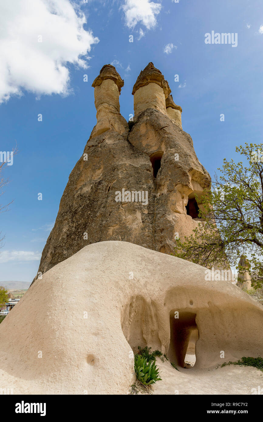 Türkei kapadokya unter dem Namen Simon Paşabağları anderen natürlichen vulkanischen Formationen im Tal. Stockfoto