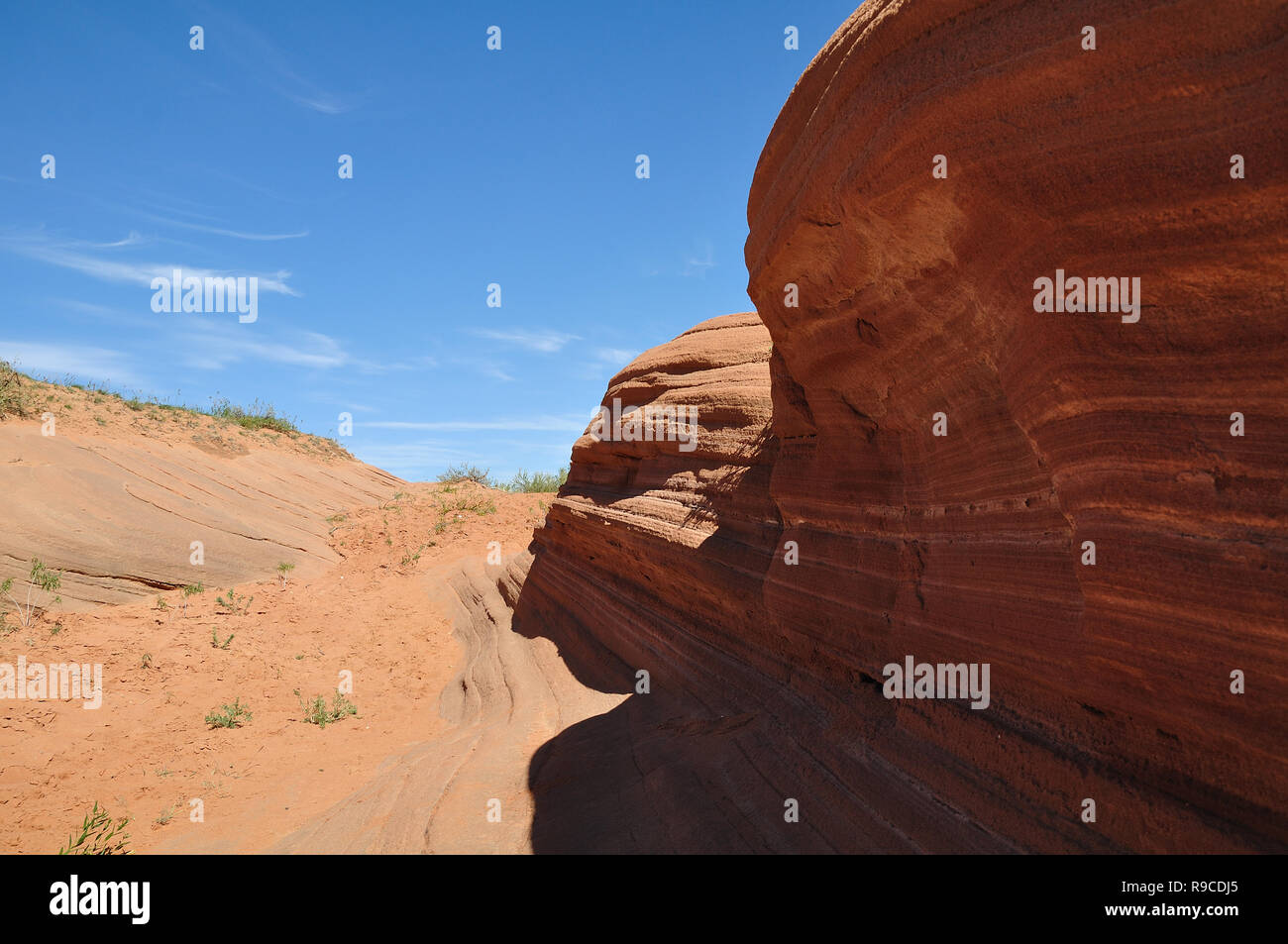 Danxia Relief Stockfoto