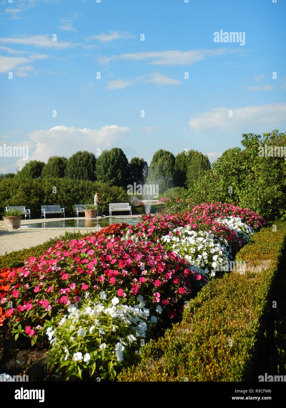 Venaria Reale, Piemont - Italien. September 2018. Savoy Royal Palace Garden Stockfoto