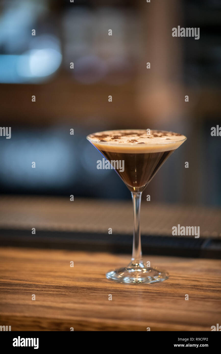 Brown Coffee Cocktail Stockfoto