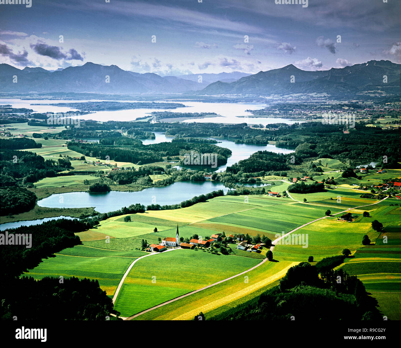 DE - Bayern: Eggstätt und See Chiemsee Stockfoto