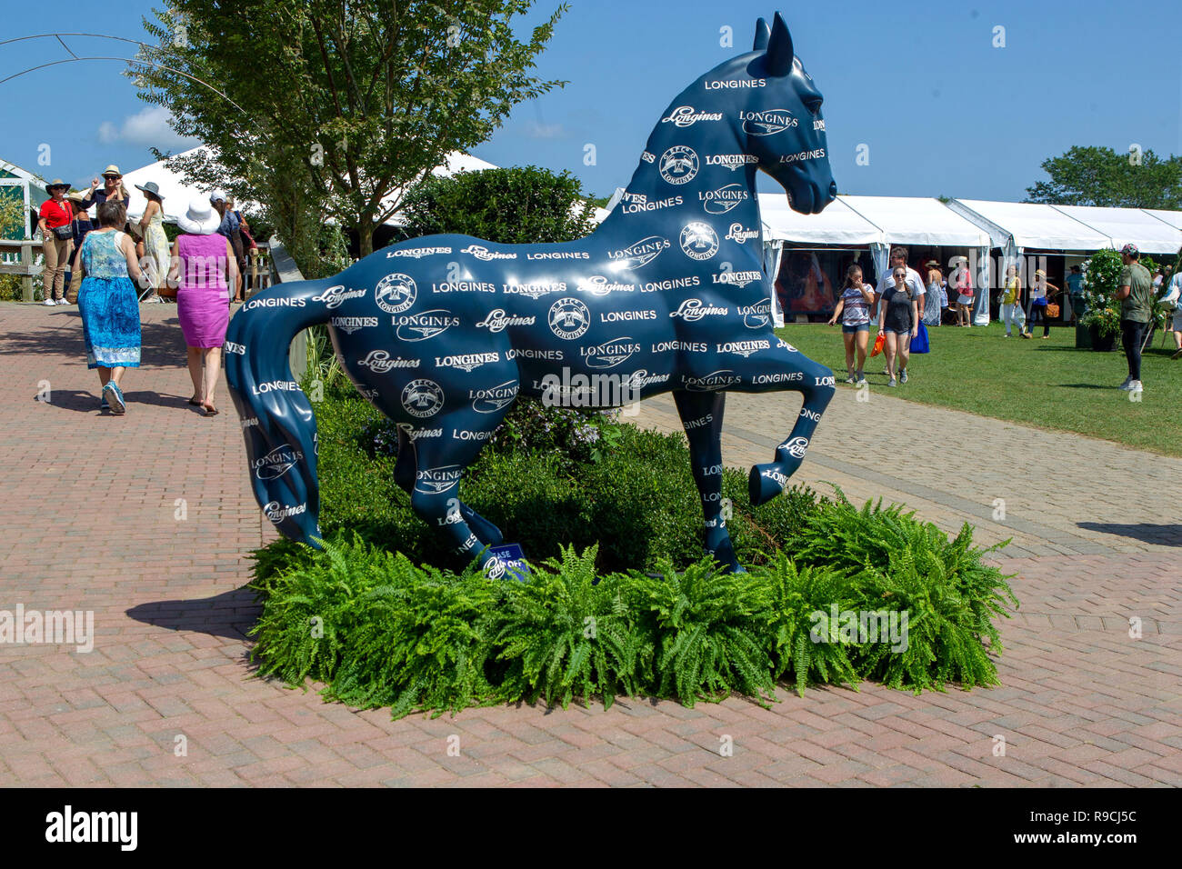 BRIDGEHAMPTON, NY - 26. August: Atmosphäre im Hampton Classic Horse Show Gelände am 26. August 2018 in Bridgehampton, New York. (Foto von Steve Mack/S.D. Mack Bilder) Stockfoto