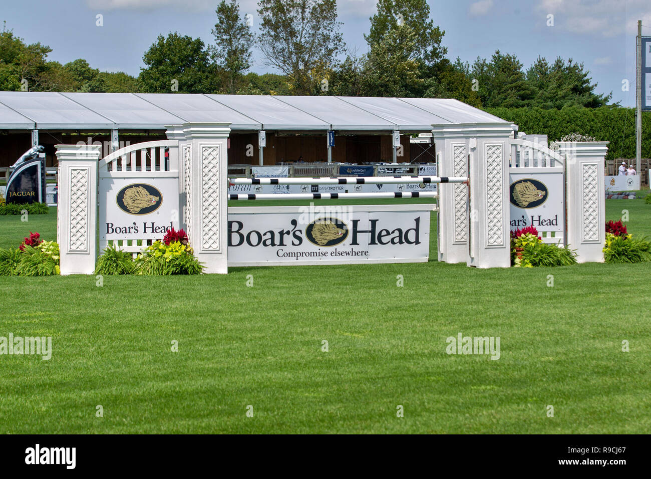 BRIDGEHAMPTON, NY - 26. August: Atmosphäre im Hampton Classic Horse Show Gelände am 26. August 2018 in Bridgehampton, New York. (Foto von Steve Mack/S.D. Mack Bilder) Stockfoto