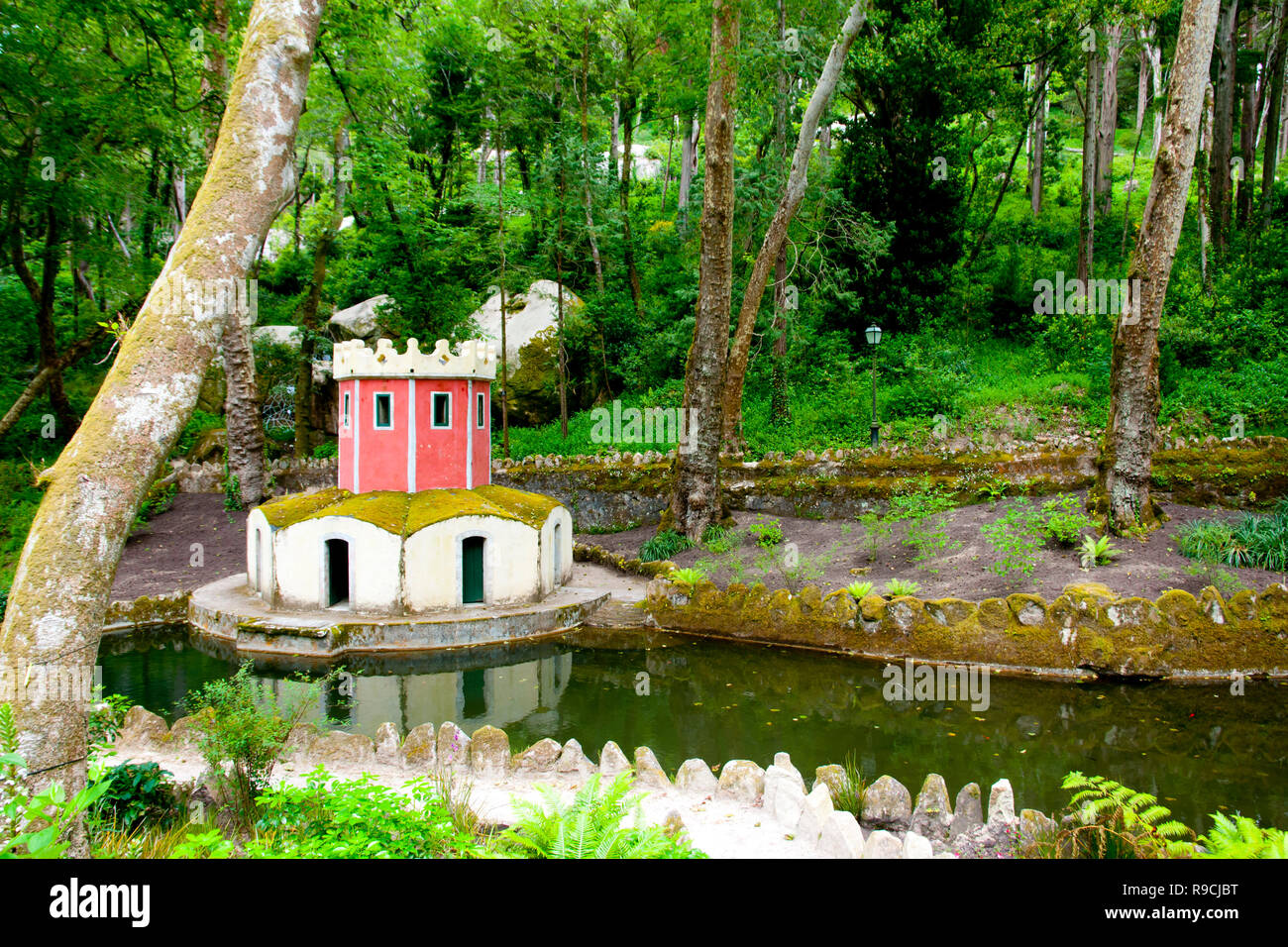 Pena Park Garten - Sintra - Portugal Stockfoto