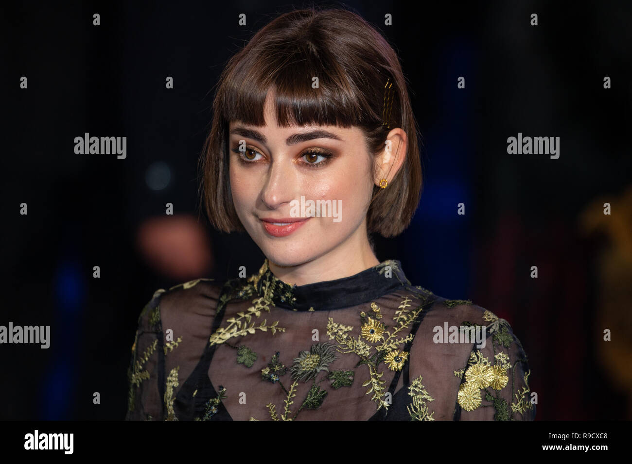 Ellise Chappell, Jennifer seltsam in "Die letzte Dragonslayer" und Morwenna Chynoweth in 'Poldark', kommt für die Filmpremiere von 'Mary Poppins' zurück. Stockfoto