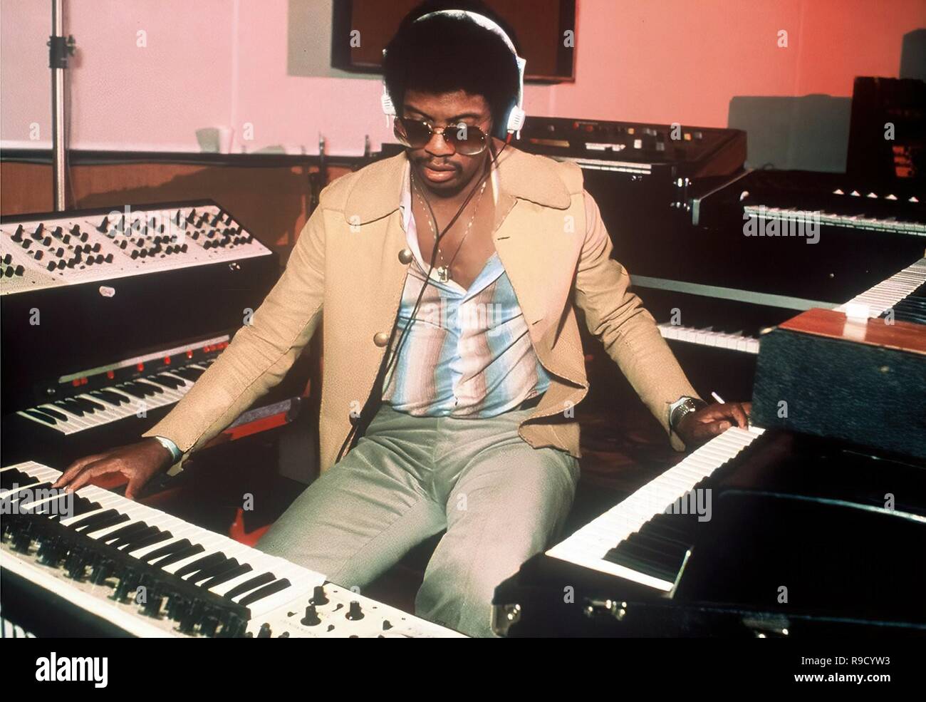 Herbie Hancock in 1977. Stockfoto