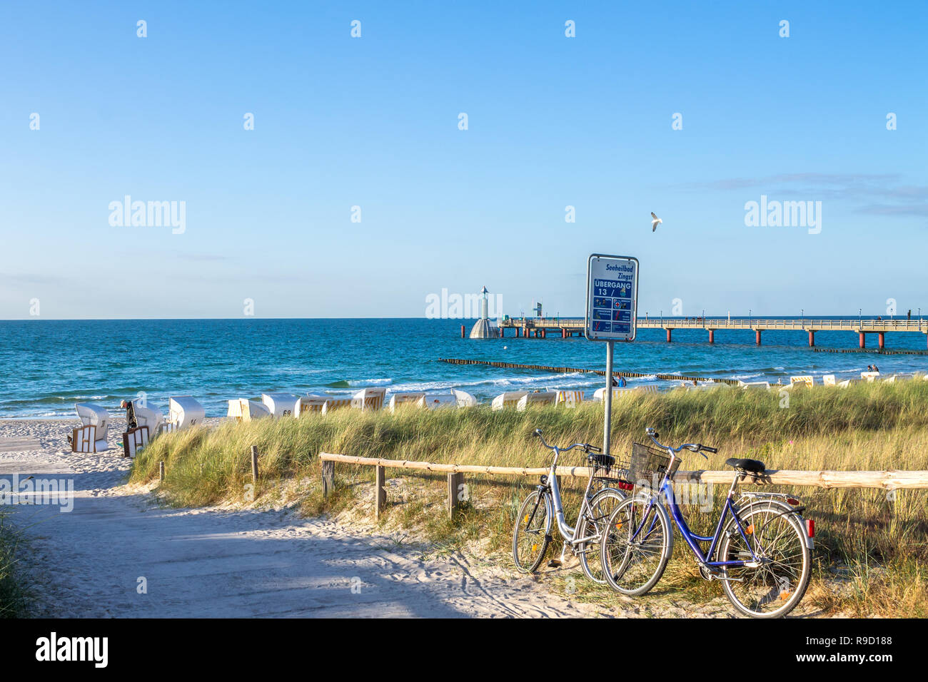 Zingst, Strand, Deutschland Stockfoto