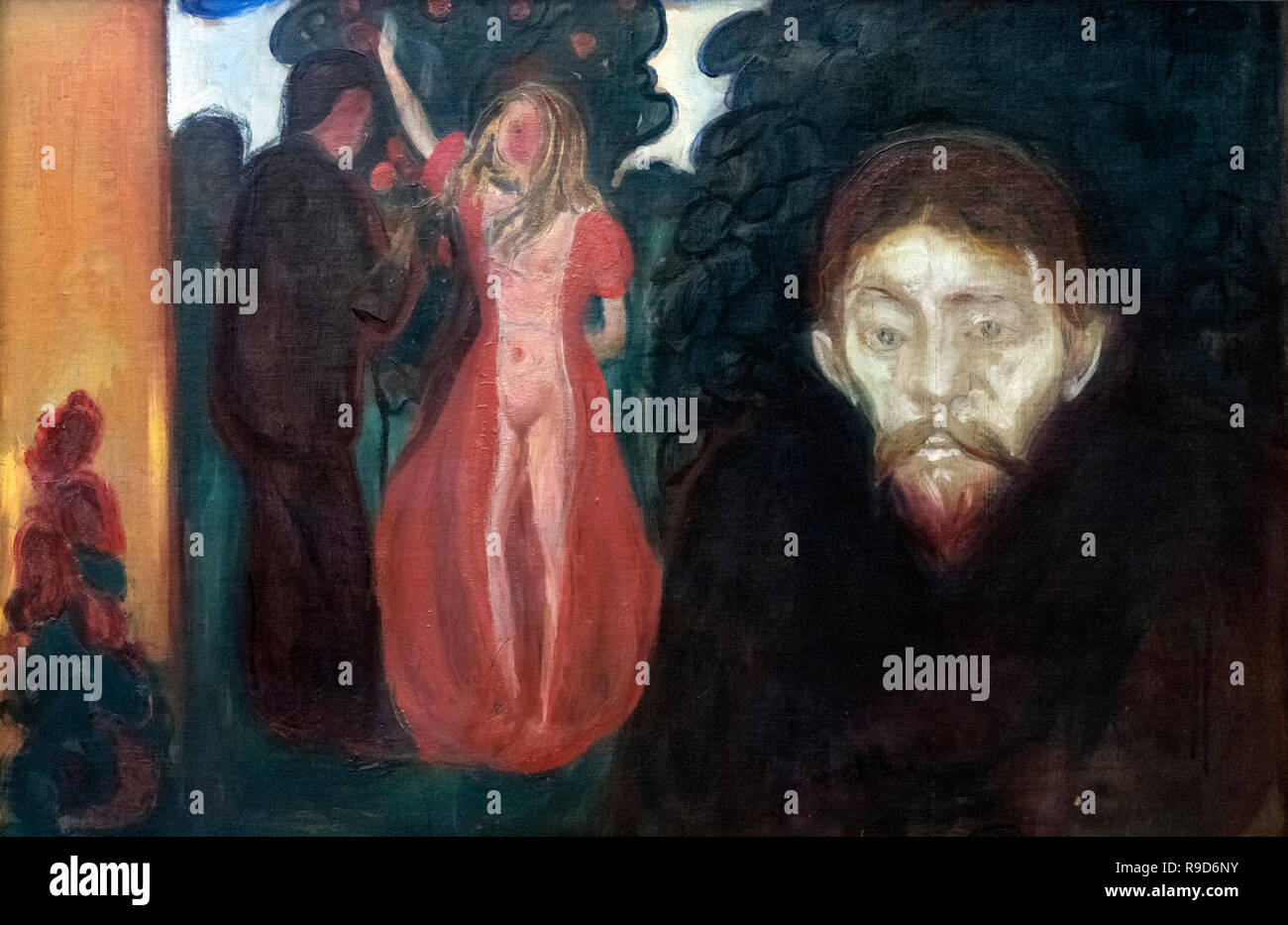 Eifersucht von Edvard Munch (1863-1944), Öl auf Leinwand, 1895 Stockfoto