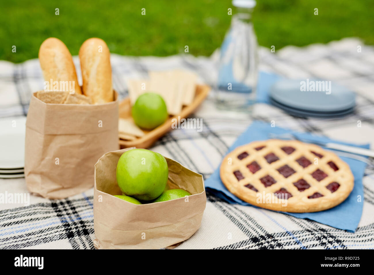 Picknick Snacks Stockfoto