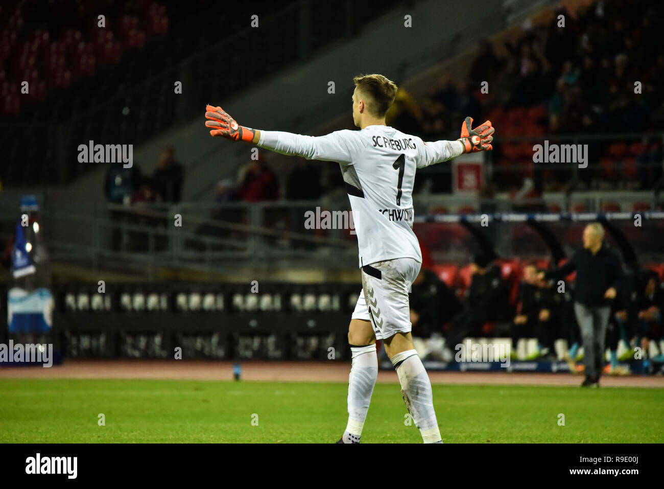 Nürnberg, Deutschland. 22 Dezember 2018. Max Morlock Stadion - 22. Dez 2018 - Fußball, 1.Bundesliga - 1.FC Nürnberg gegen SC Freiburg Foto: Ryan Evans Credit: Ryan Evans/Alamy Live News Stockfoto