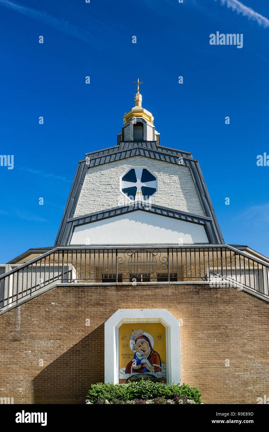 Ukrainische Katholische Heiligtum der Heiligen Familie, Washington DC, USA. Stockfoto