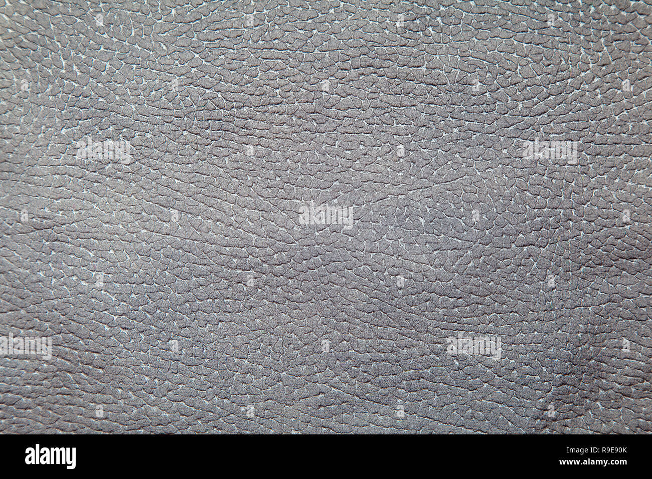 Braune Lederpolsterung für Möbel als Hintergrund indoor closeup Stockfoto