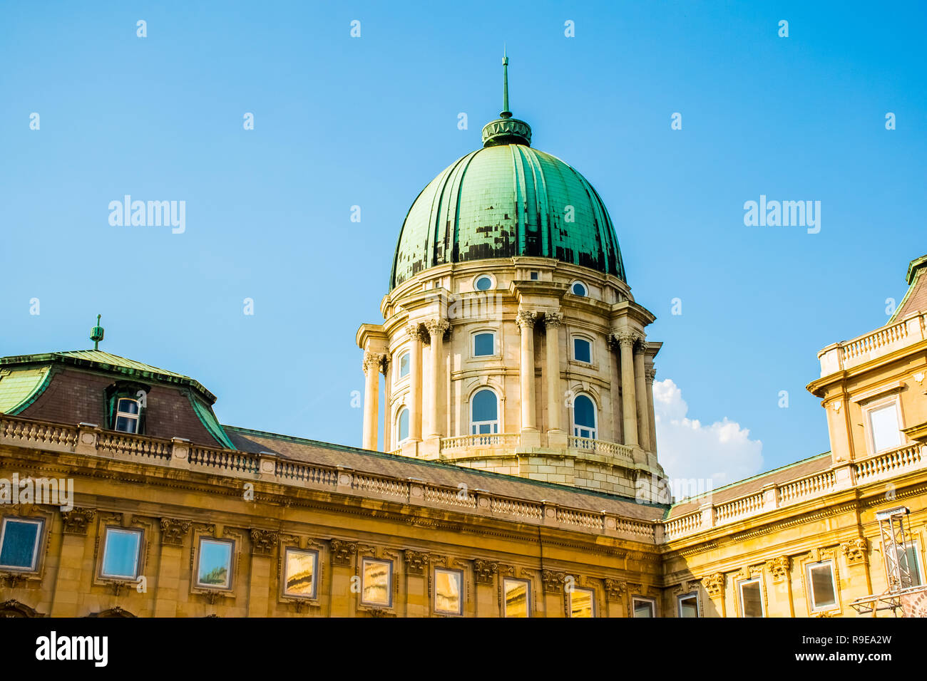 Hauptgebäude der Königlichen Burg Budapest, Budapest, Ungarn Stockfoto