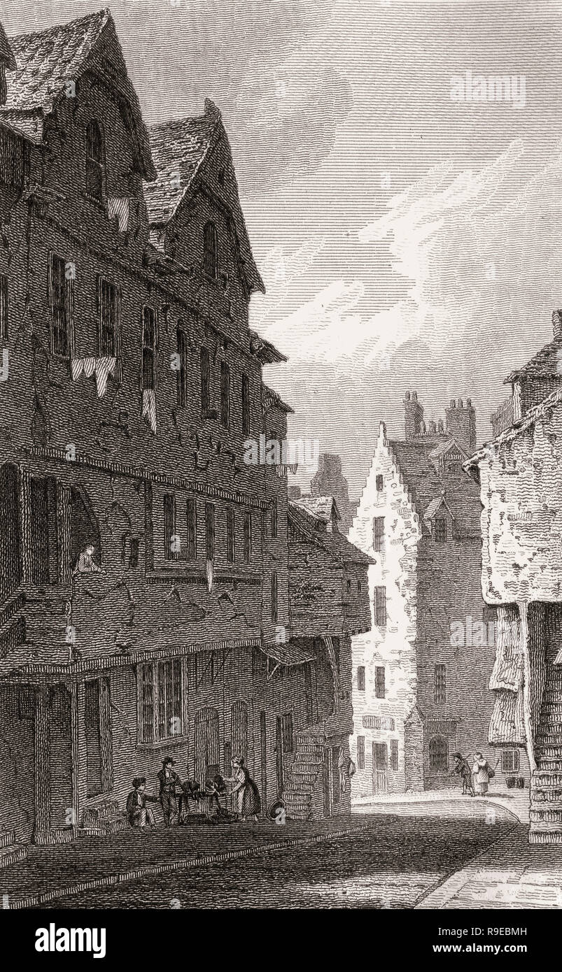 Der Westen Bogen, Edinburgh, Schottland, 19. Jahrhundert, Ansichten in Edinburgh von J.&H. S. Lagerhalter Stockfoto