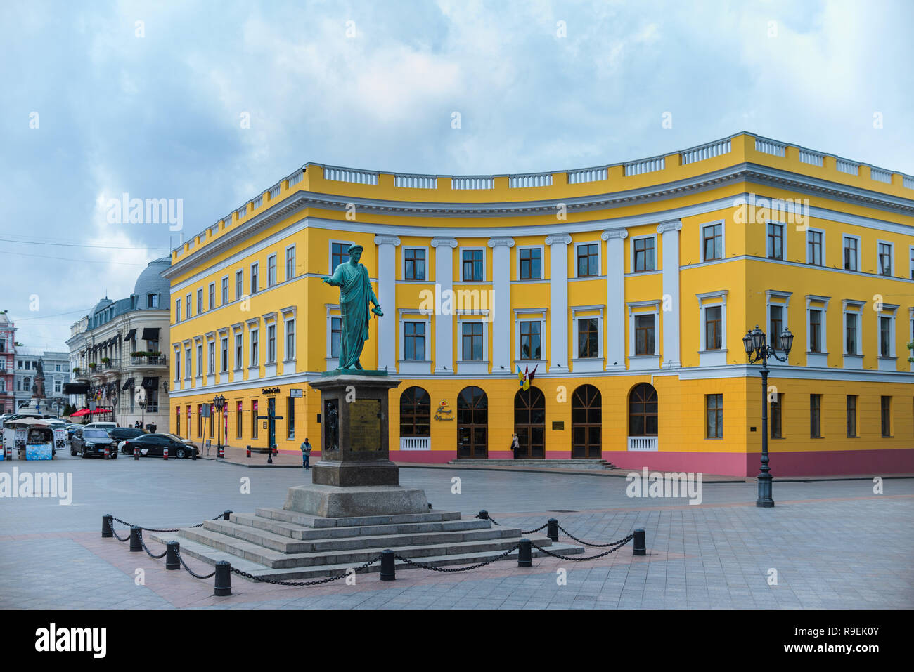 Primorski Boulevard. Denkmal für Duc de Richelieu in Odessa. Odessa. In der Ukraine. 14. Mai 2018. Stockfoto