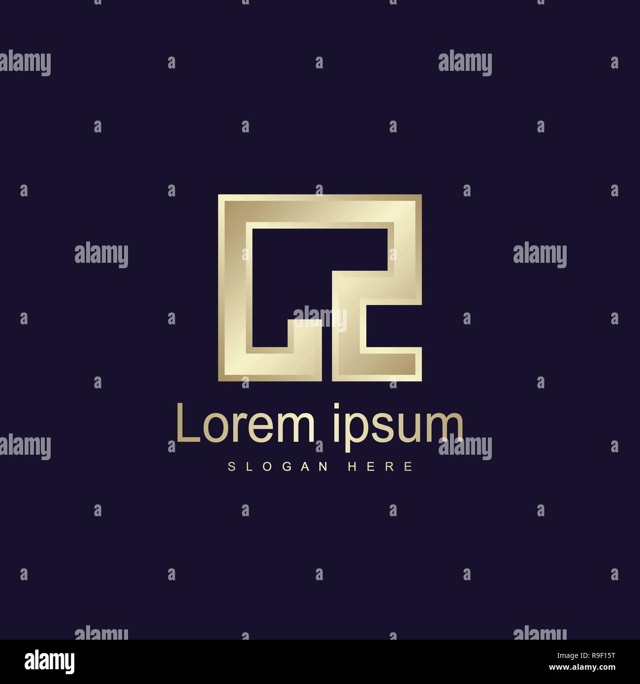 Initial CZ Logo Vorlage Vektor Design Stock Vektor