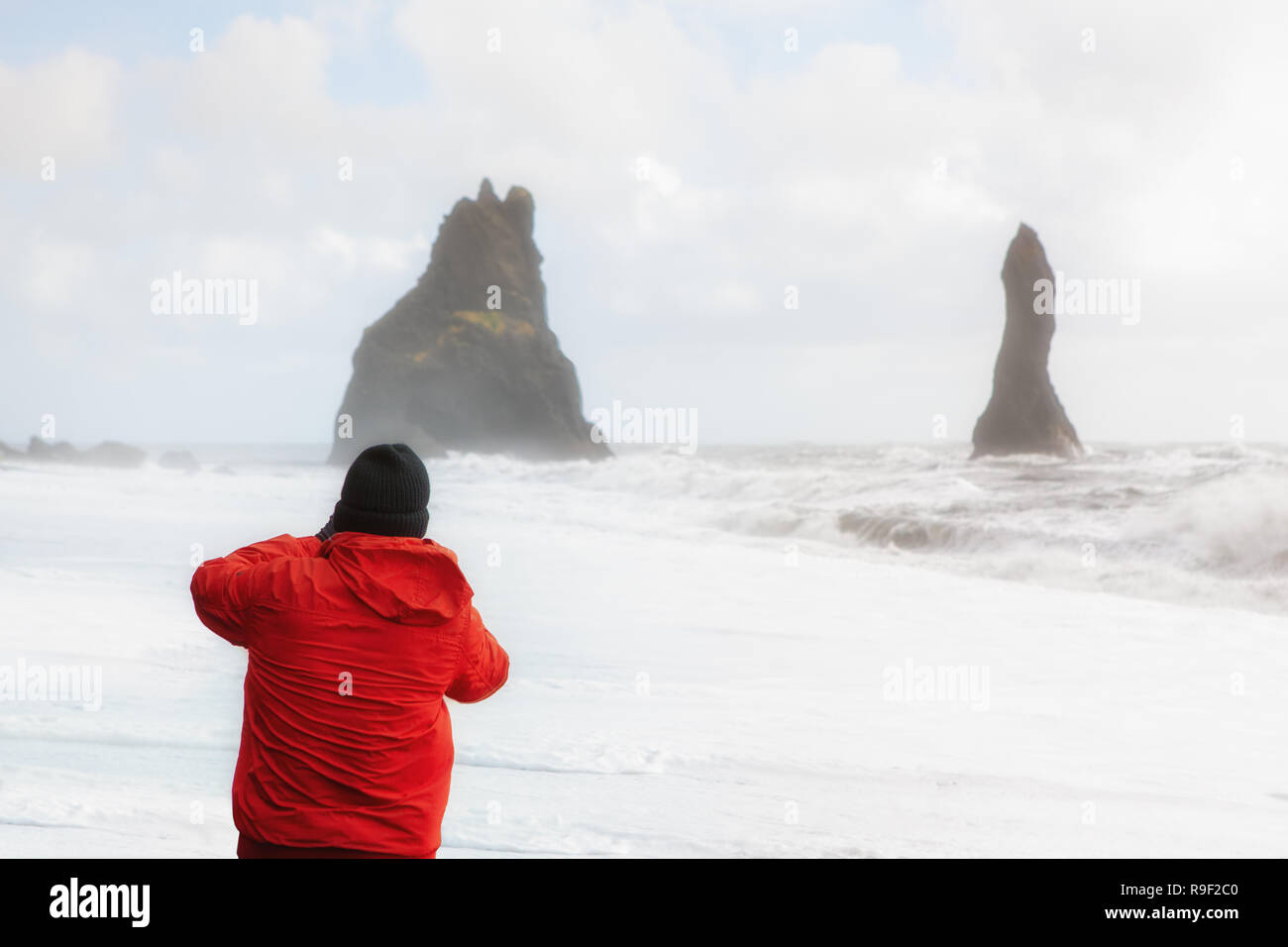 Chinesische Gruppe Touristen besuchen Island Schweden und Norwegen Stockfoto