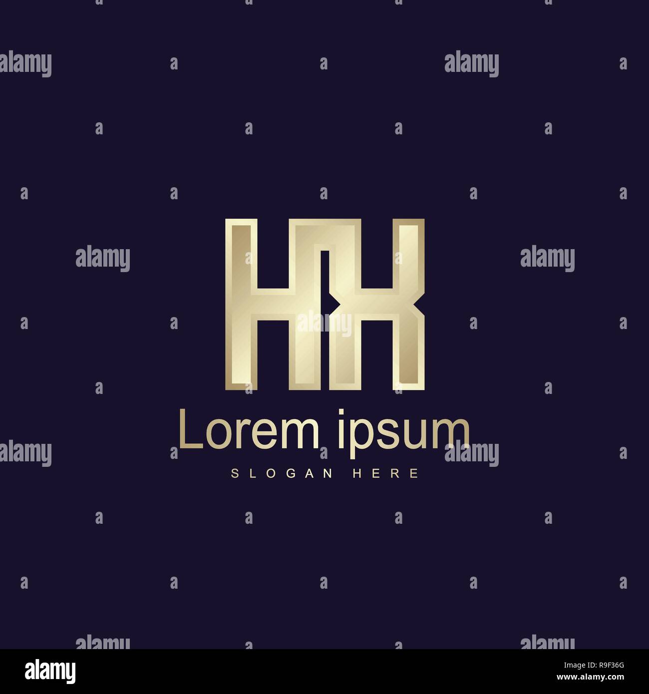 Initial HX Logo Vorlage Vektor Design Stock Vektor