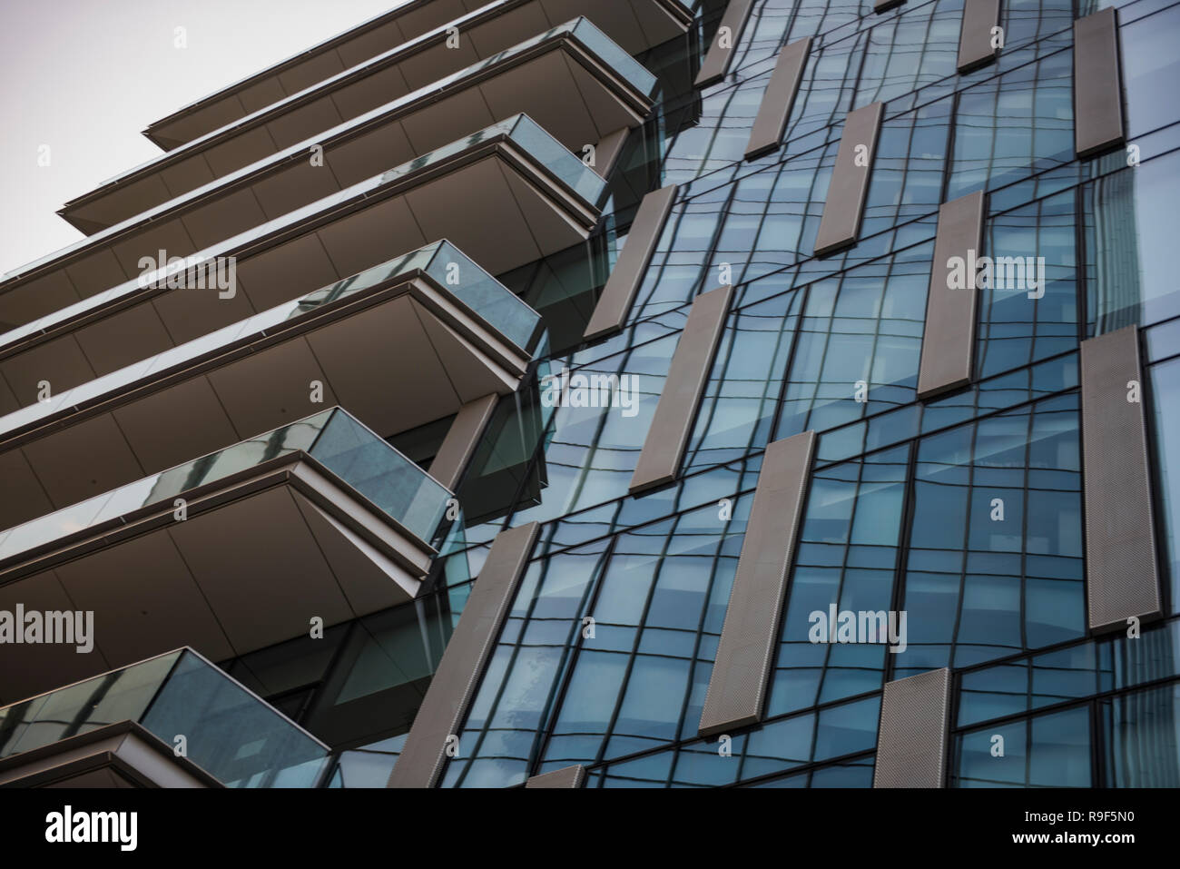 Details der corporate business Gebäude in Mailand Stockfoto