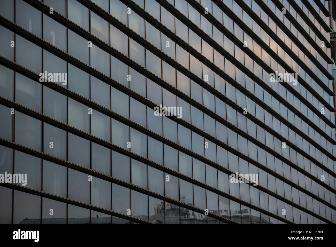 Details der corporate business Gebäude in Mailand Stockfoto