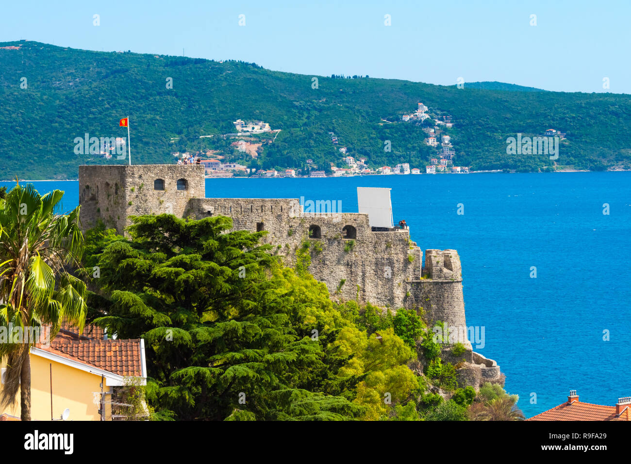 Die Festung von tari Grad' an der Adriatischen Küste, Herceg Novi, Montenegro Stockfoto