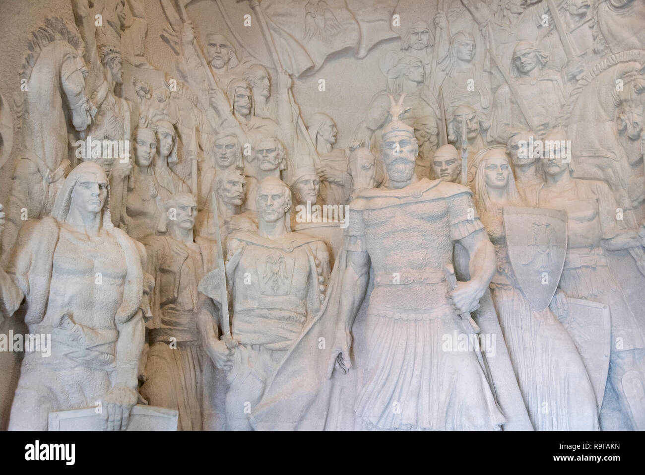 Ausstellung in der Nationalen Skanderbeg Museum im Schloss, Kruja Kruja, Albanien untergebracht Stockfoto