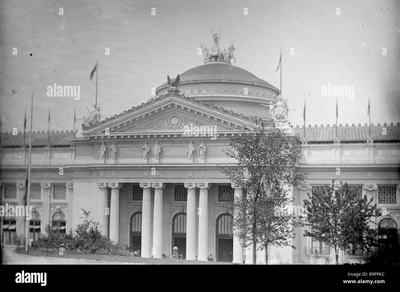 Gebäude an der kolumbianischen Ausstellung 1893 in Chicago. Stockfoto Gebäude an der kolumbianischen Ausstellung 1893 in Chicago. Stockfoto