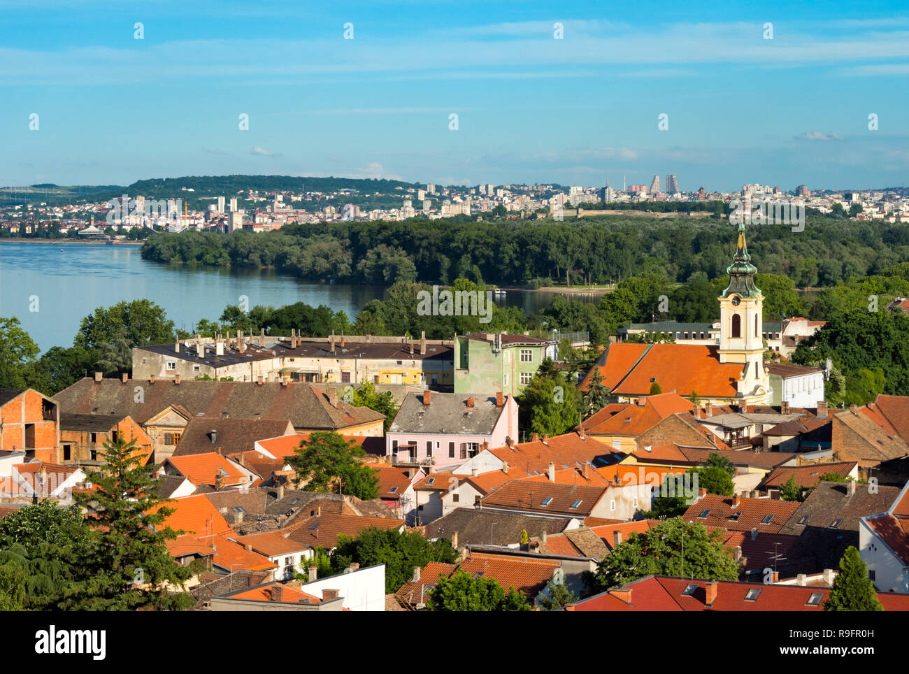 Von der Donau, Belgrad, Serbien Zemun Stockfoto