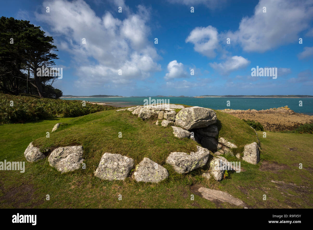 St Mary's; Innisidgen; Grabkammer; Scilly-Inseln, Großbritannien Stockfoto