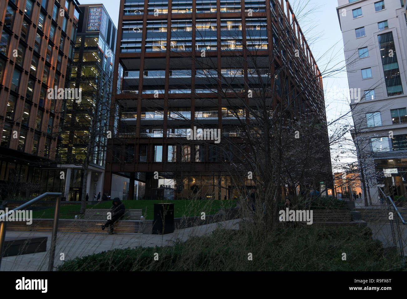 Büros in St. Pancras Platz in der St Pancras Einkaufs- und Büroviertel in N1C, London, UK. Stockfoto