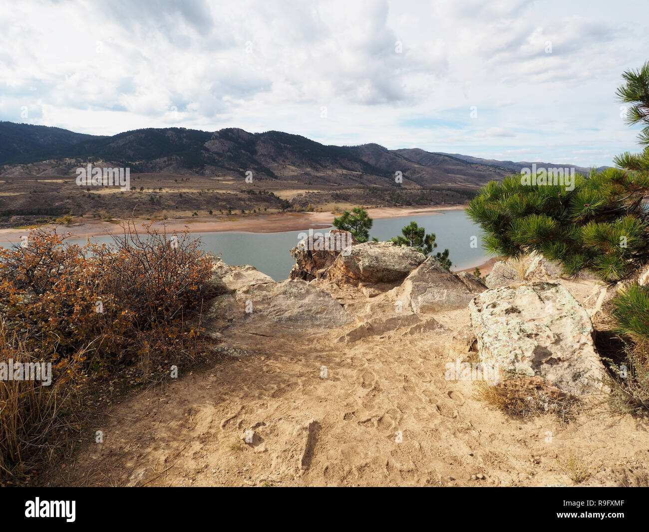Horsetooth Reservoir in Fort Collins, Colorado Stockfoto