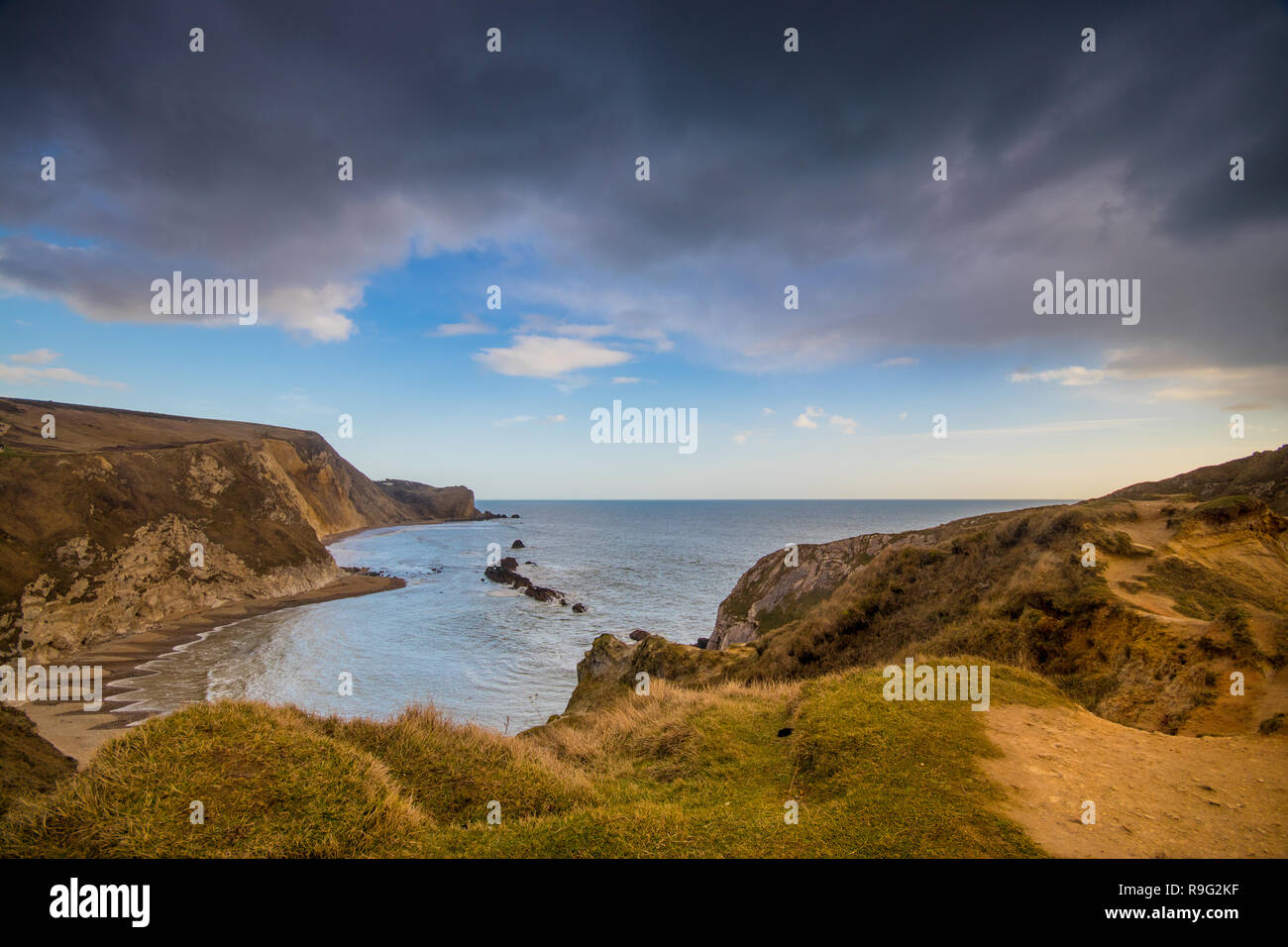 Man O'War Bay in der Nähe von Lulworth, Dorset, Großbritannien Stockfoto