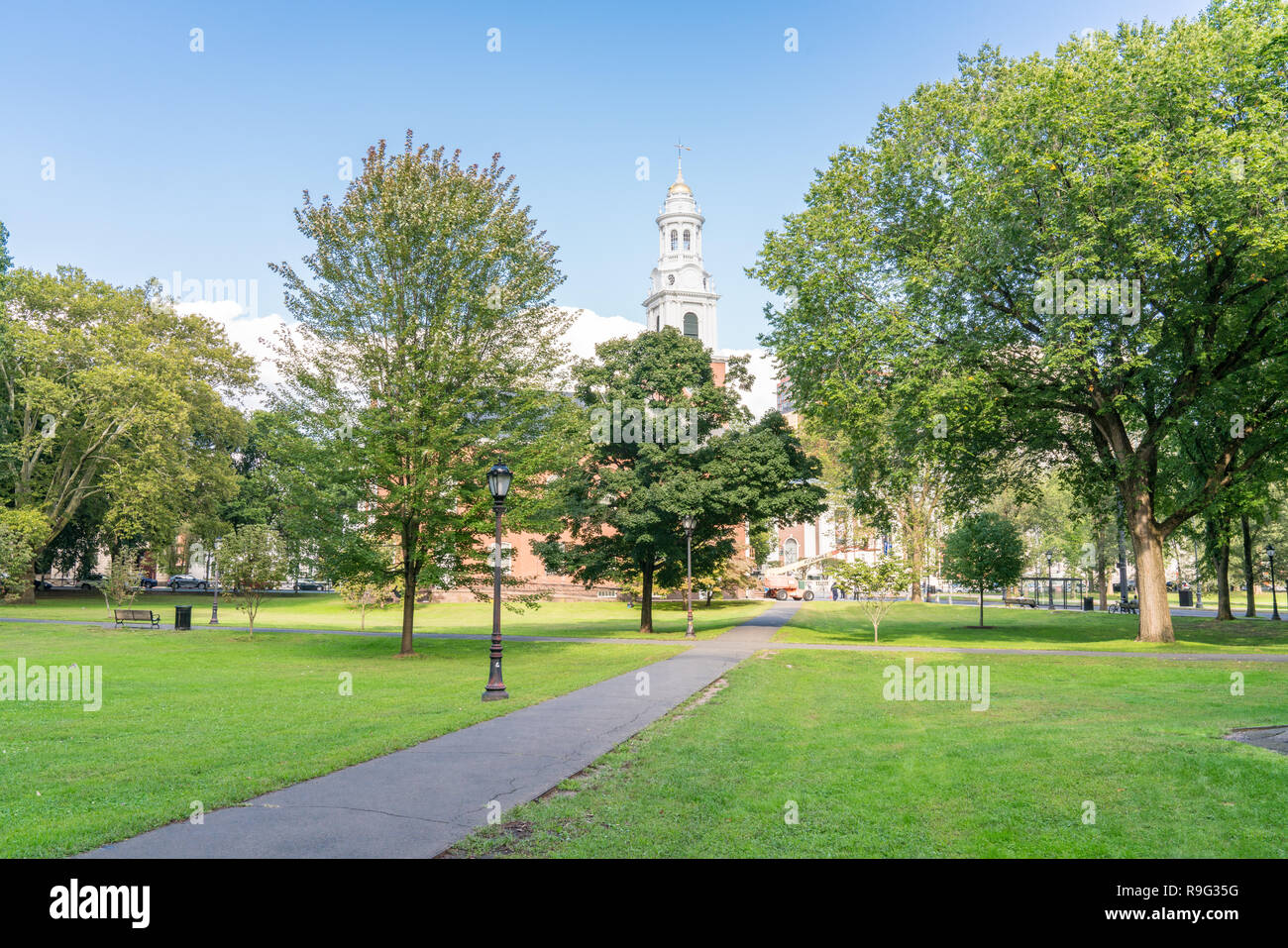 New Haven Green in New Haven, Connecticut Stockfoto