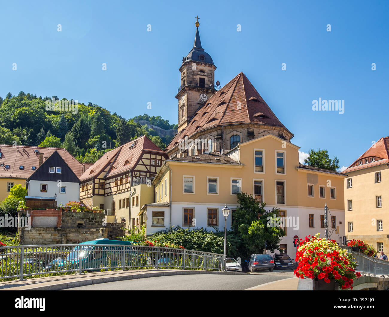 Königstein in Sachsen Stockfoto