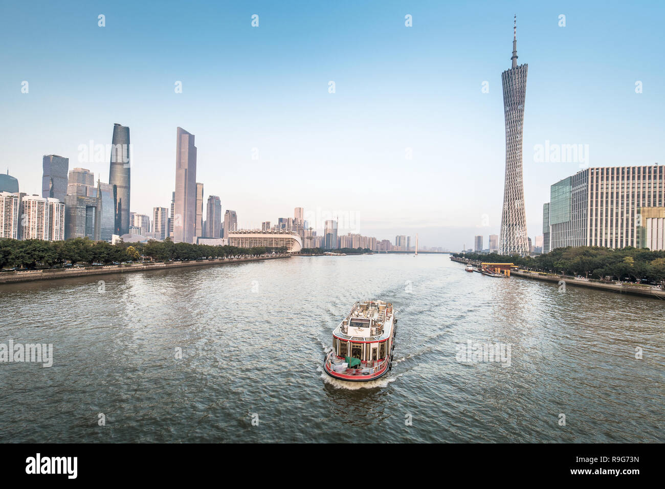 Städtische Landschaft von Guangzhou, China Stockfoto