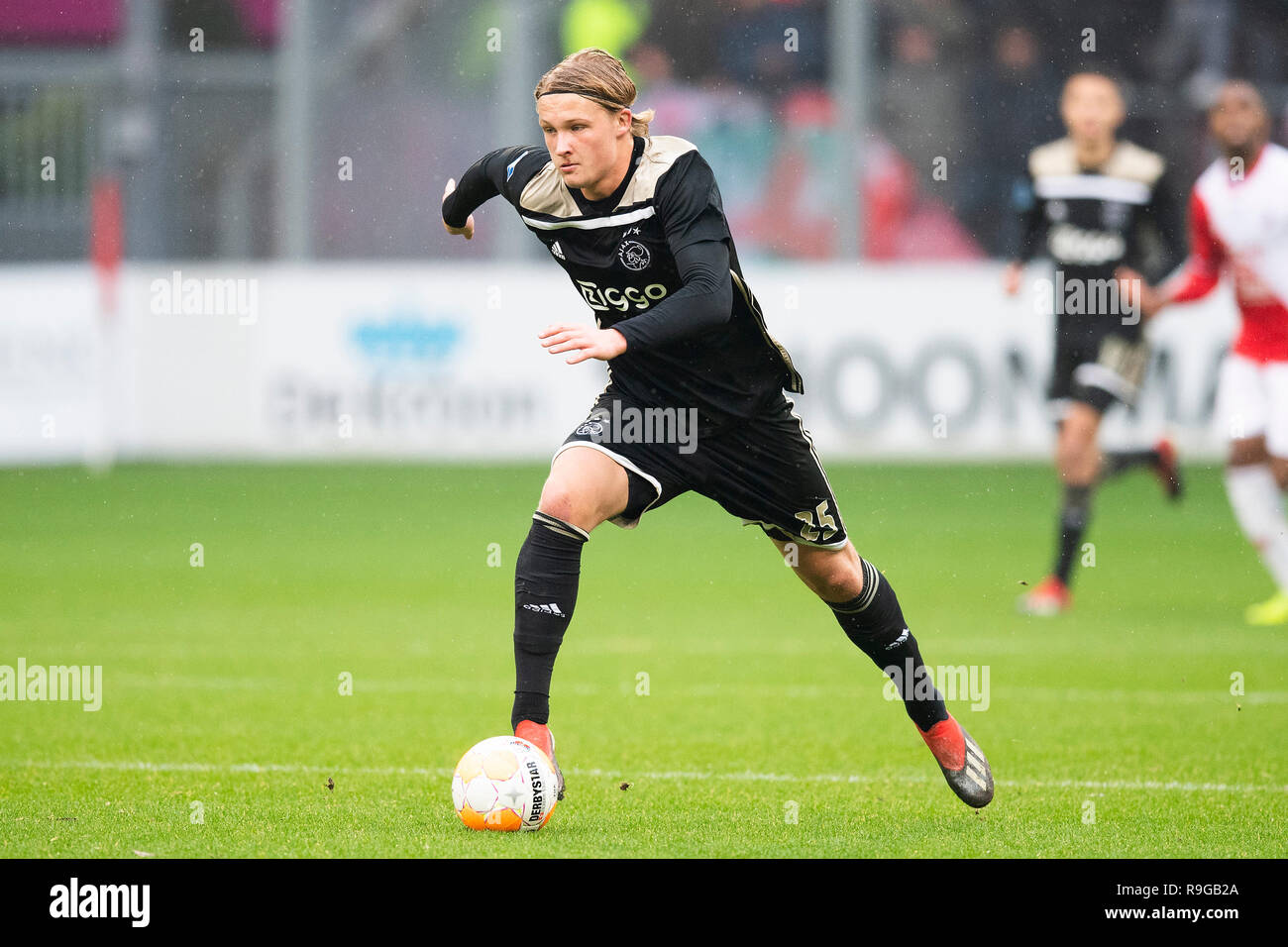 Utrecht 23 12 2018 Stadion Galgenwaard Saison 2018 2019 Der Niederlandischen Eredivisie Ajax Player Kasper Dolberg Wahrend Des Spiels Fc Utrecht Ajax Finale Ergebnis 1 3 Stockfotografie Alamy