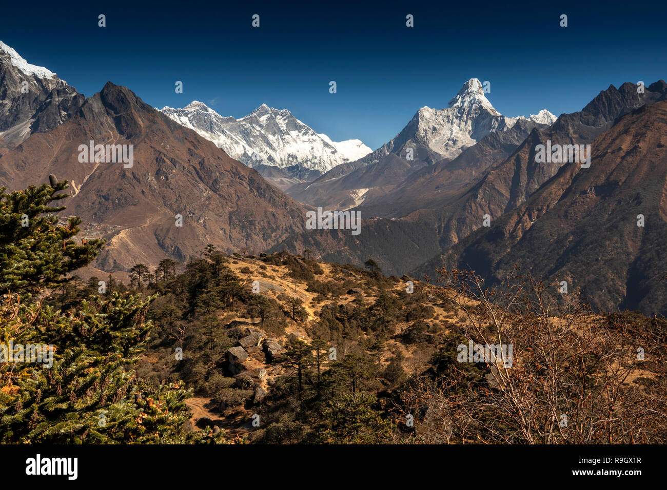 Mount Everest Base Camp Trek Stockfotos und -bilder Kaufen - Alamy