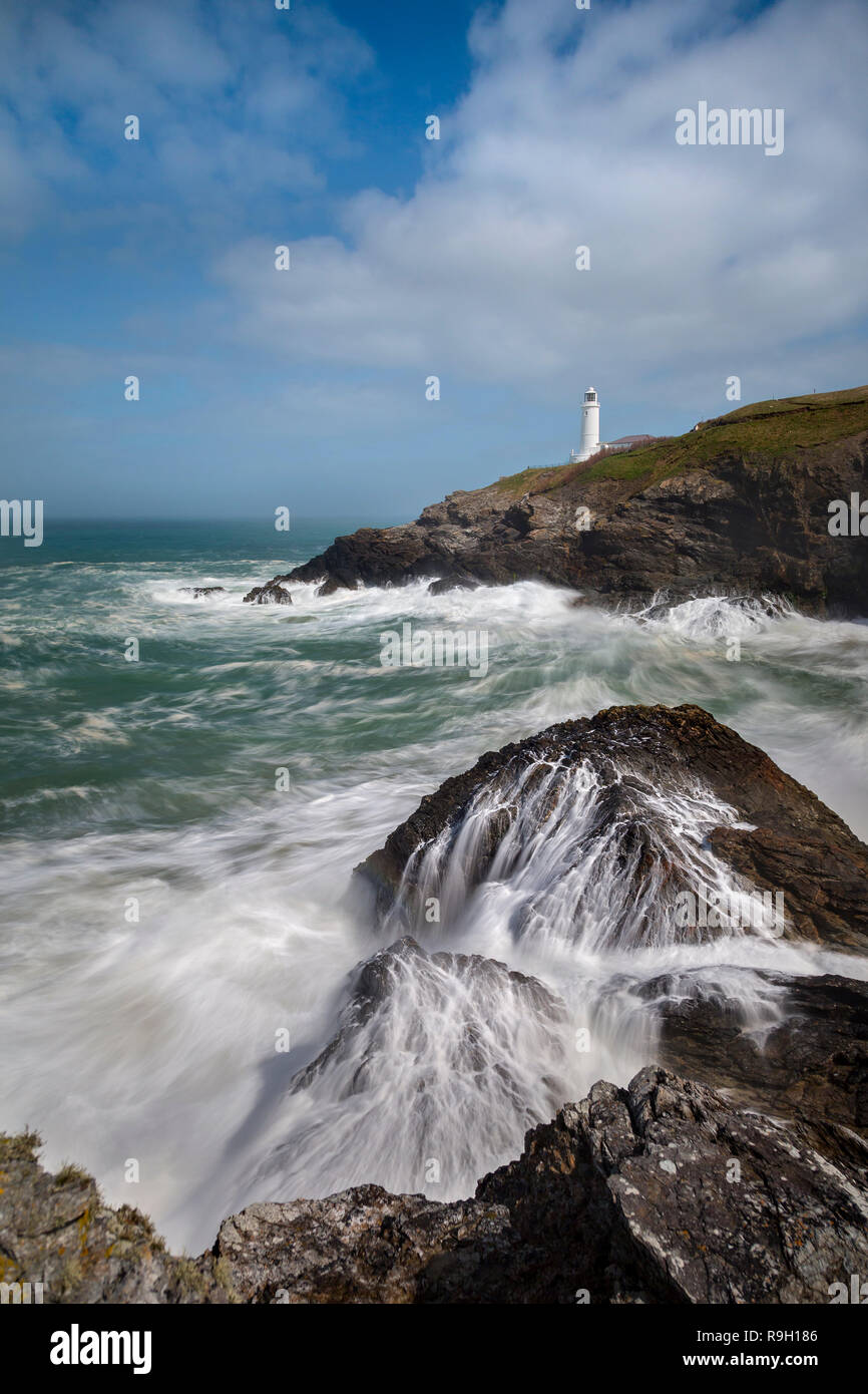 Trevose Head - Leuchtturm - Cornwall - UK Stockfoto