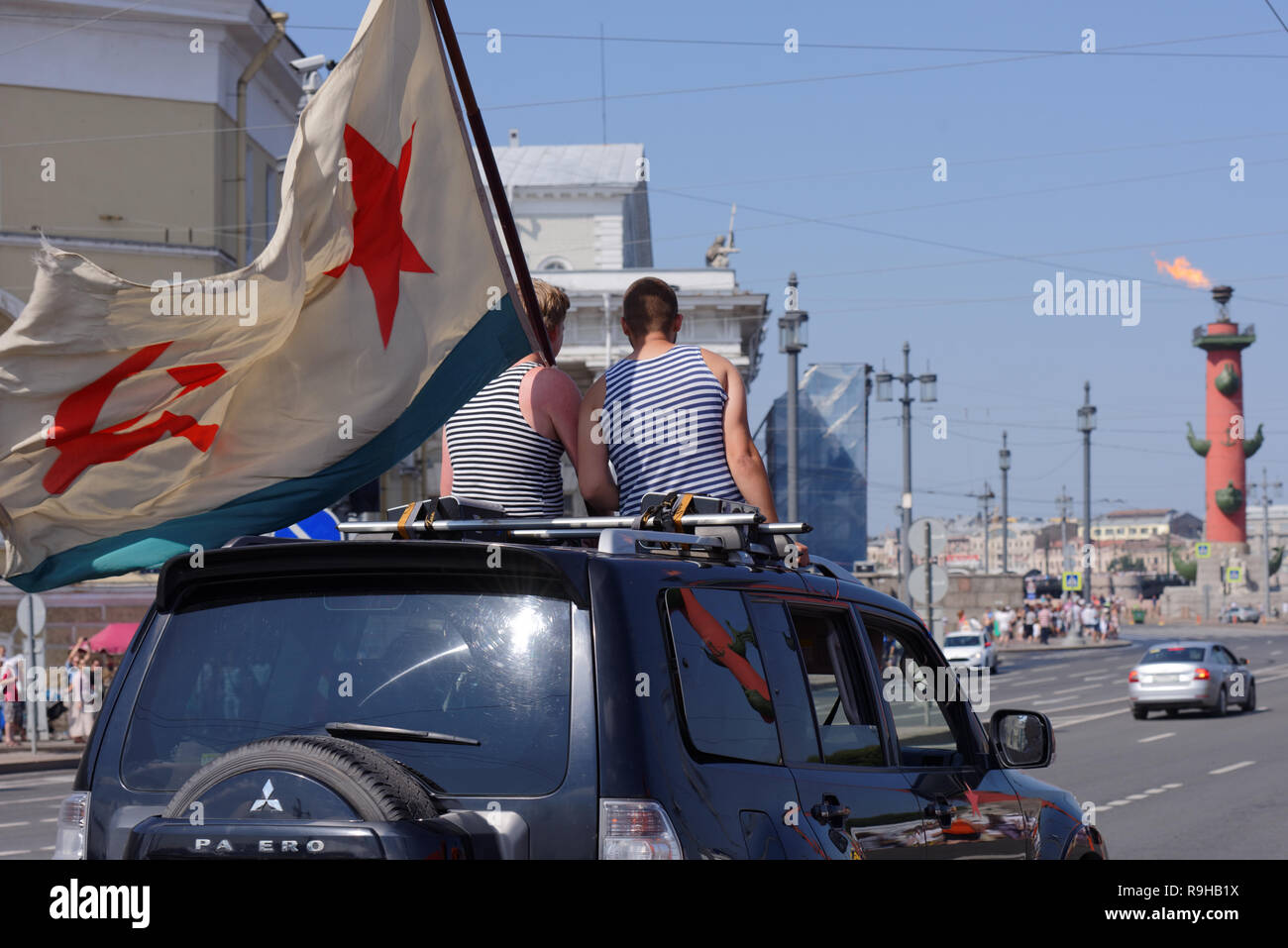 People's Feier Russland Marine Tag, St. Petersburg, Russland Stockfoto