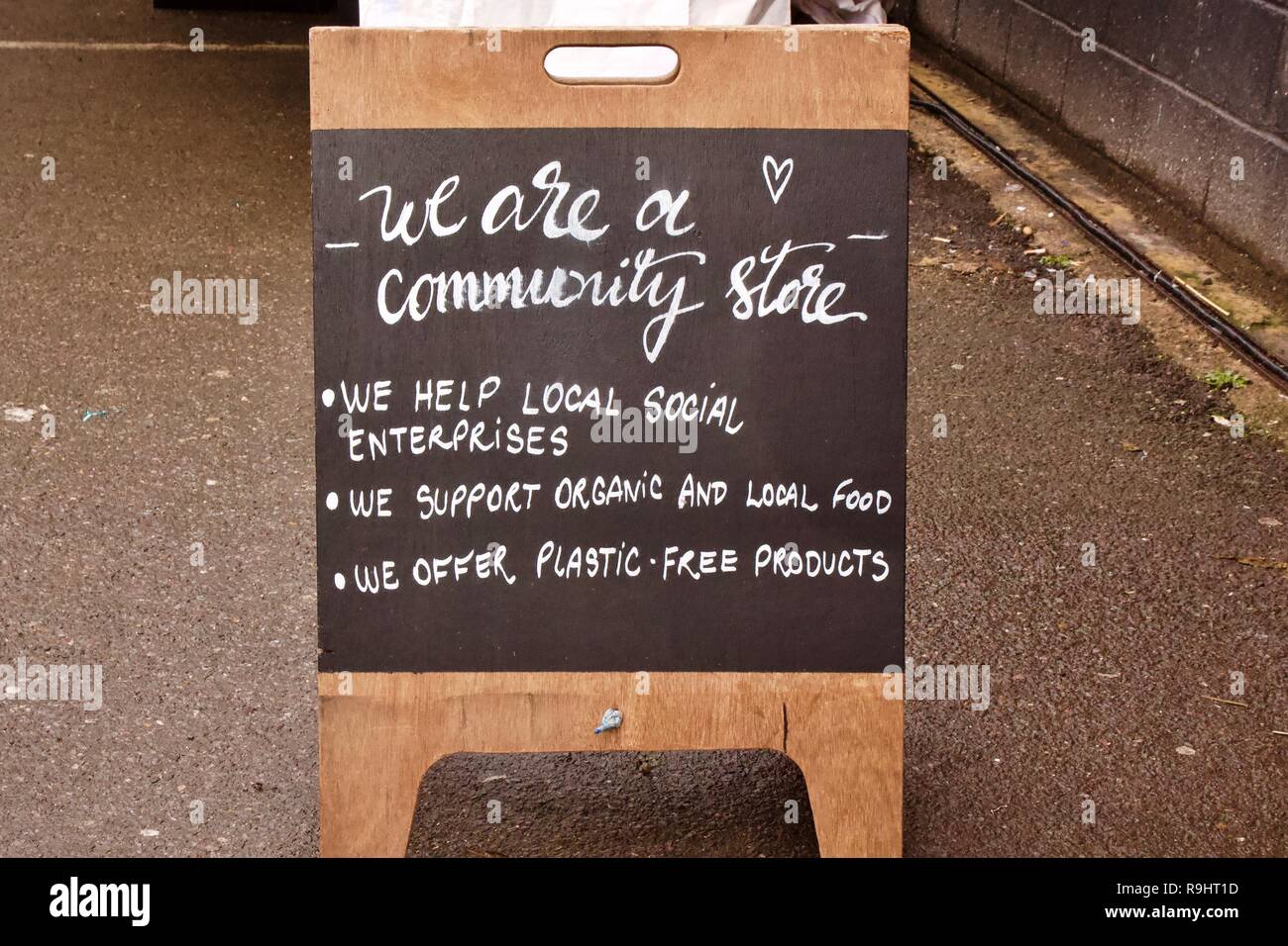 Bulk Markt in Hackney, East London ist eine Null Abfall, kein Plastik Supermarkt. Stockfoto